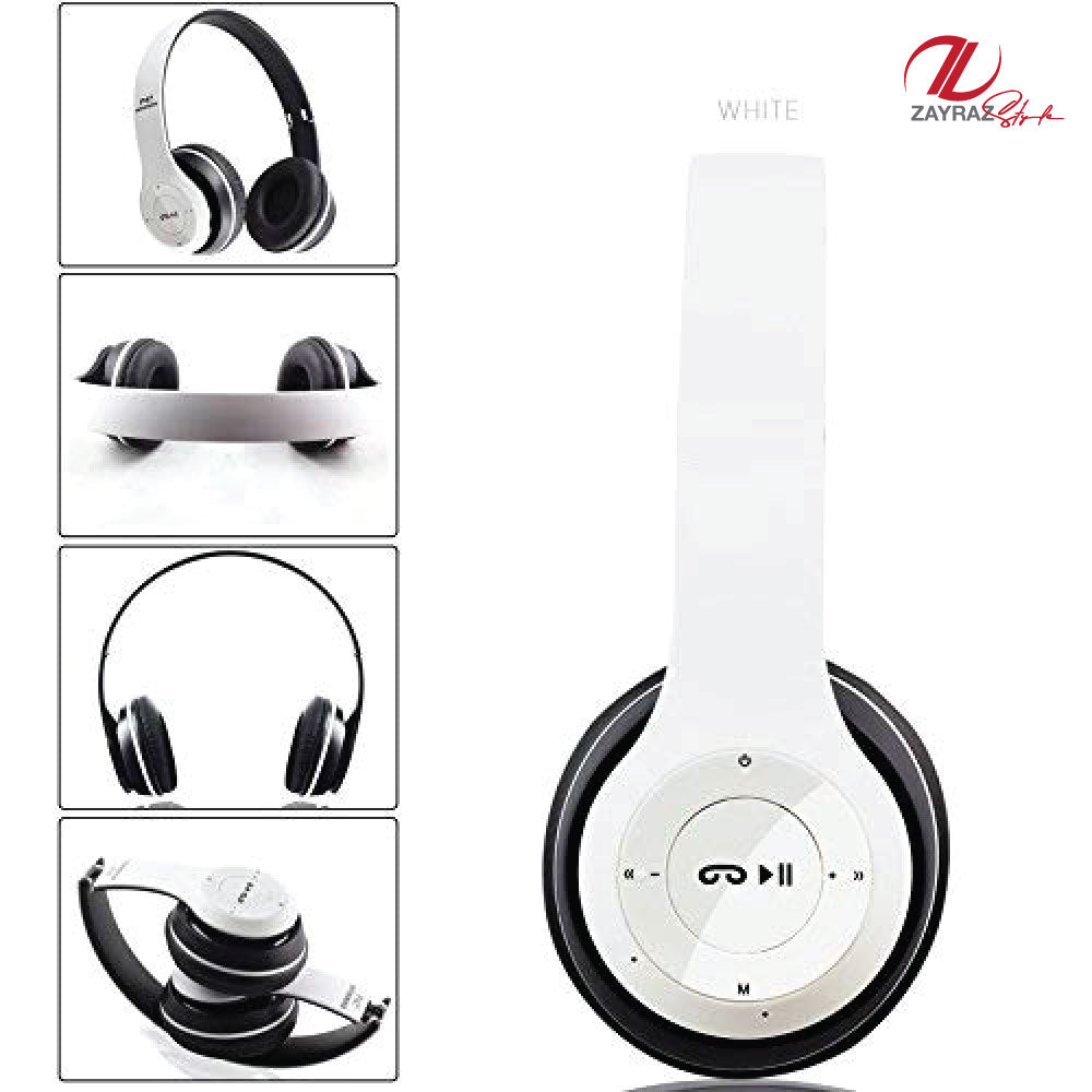 P47 Wireless Bluetooth Headphones – Foldable Headset with Mic, FM Radio & TF Card Support - My Store