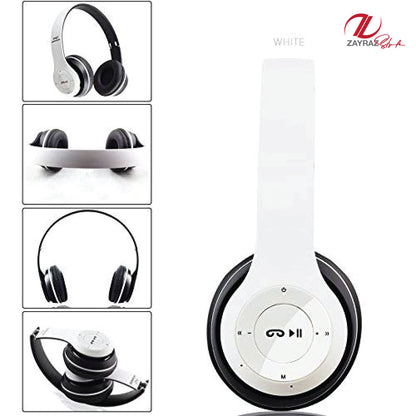 P47 Wireless Bluetooth Headphones – Foldable Headset with Mic, FM Radio & TF Card Support - My Store