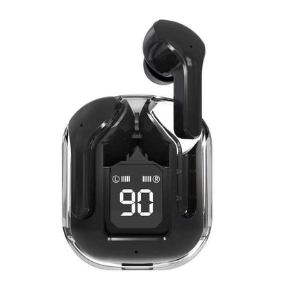 Air 31 – Transparent TWS Wireless Earbuds, Bluetooth 5.3 with LED Display, Heavy Bass & Mic - My Store