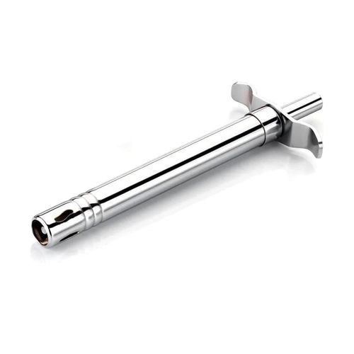 Refillable Metal Cylinder Gas Lighter with Adjustable Wind Valve Knob, Long Reach Design for Candles, BBQ, and Fireplace Lighting - Good2Gomart
