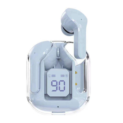 Air 31 – Transparent TWS Wireless Earbuds, Bluetooth 5.3 with LED Display, Heavy Bass & Mic - My Store