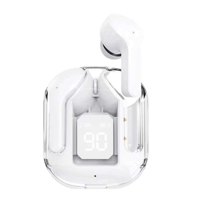 Air 31 – Transparent TWS Wireless Earbuds, Bluetooth 5.3 with LED Display, Heavy Bass & Mic - My Store