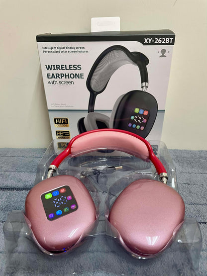 XY-262BT Wireless Headphones with Screen – Bluetooth 5.4 Over-Ear Headset, Hi-Fi Stereo Sound, LED Digital Display - My Store