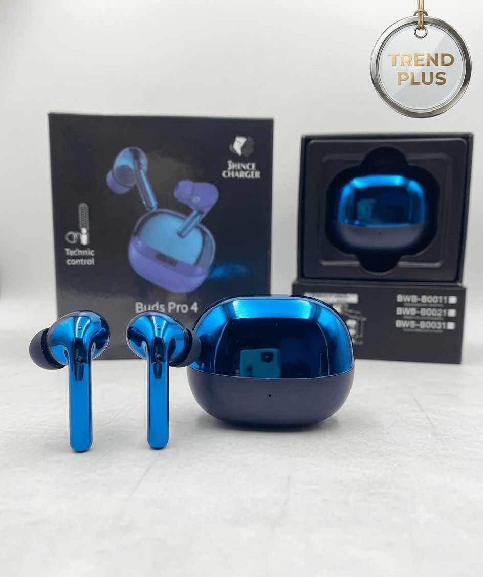 Buds Pro 4 – TWS Wireless Bluetooth Earbuds with Charging Case, Touch Control & HD Mic - My Store