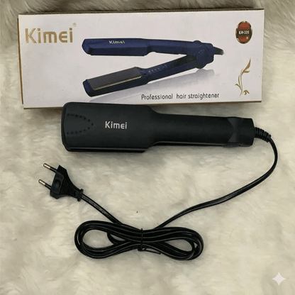 Kemei KM-329 Professional Hair Straightener – Ceramic Tourmaline Plates, 4-Level Temperature Control (160–220°C) - My Store