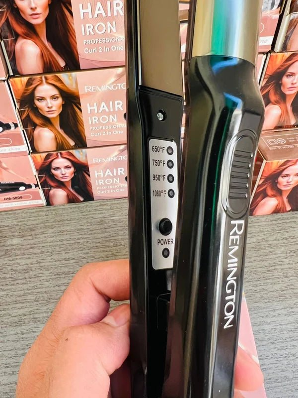 Remington Sleek & Curl 2-in-1 (RM3009) – Straightener & Curling Iron with Advanced Ceramic Plates, 150–230°C - My Store