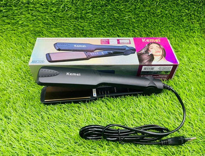 Kemei KM-329 Professional Hair Straightener – Ceramic Tourmaline Plates, 4-Level Temperature Control (160–220°C) - My Store